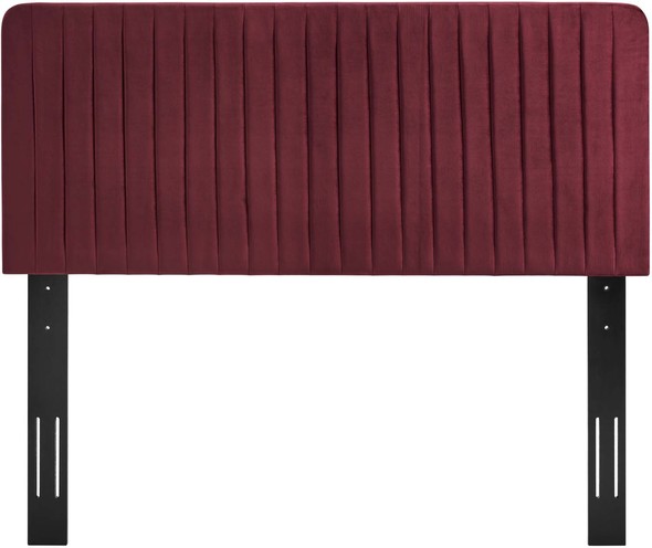 leather tufted headboard king Modway Furniture Headboards Maroon
