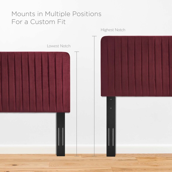 single headboard size Modway Furniture Headboards Maroon