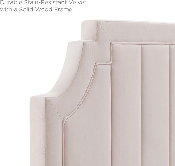 king bed frame headboard footboard Modway Furniture Headboards Pink