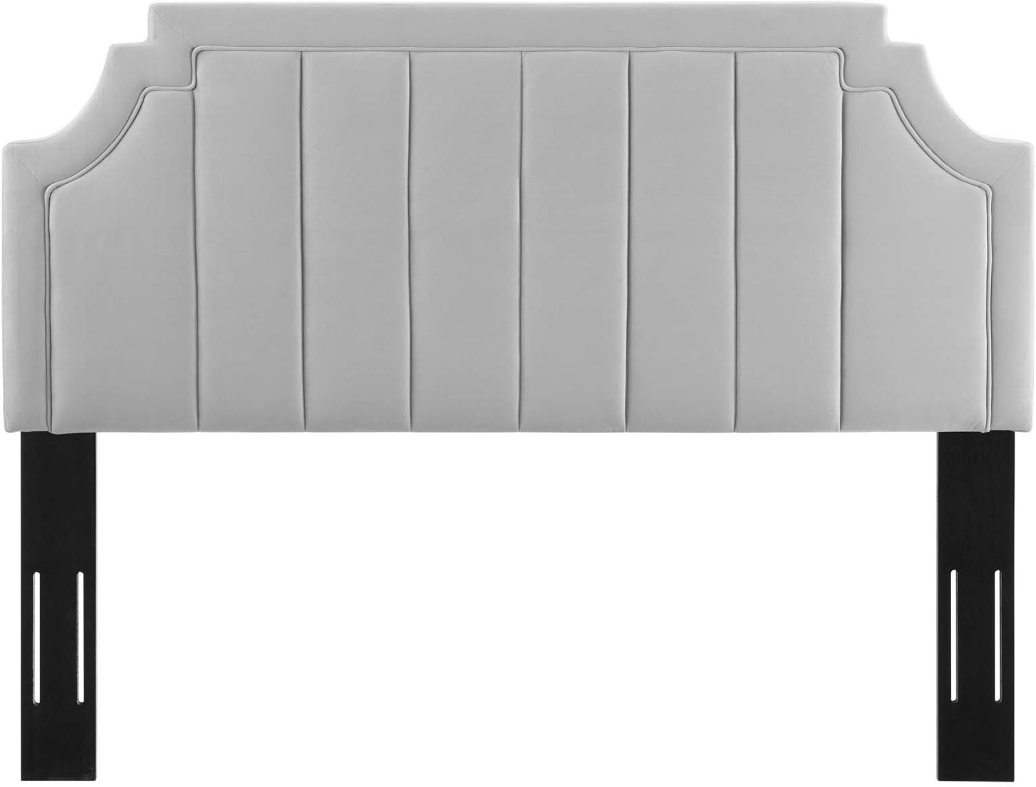 upholstered cal king bed frame Modway Furniture Headboards Light Gray