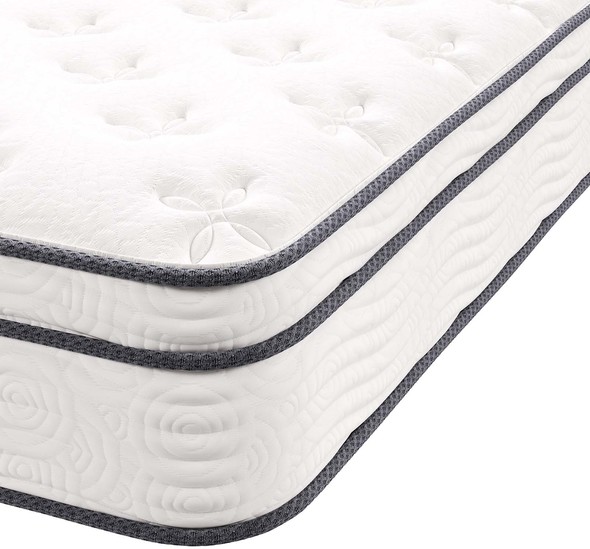 10 firm memory foam mattress Modway Furniture Full White