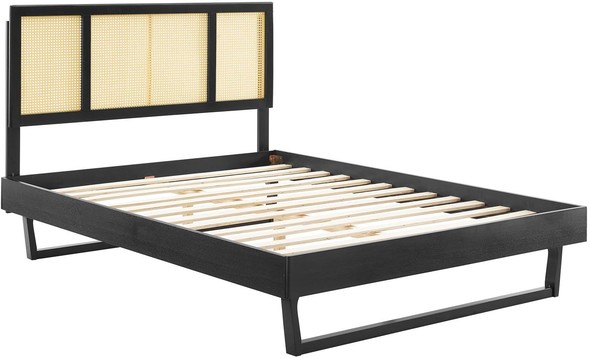 king bed frame and headboard Modway Furniture Beds Black