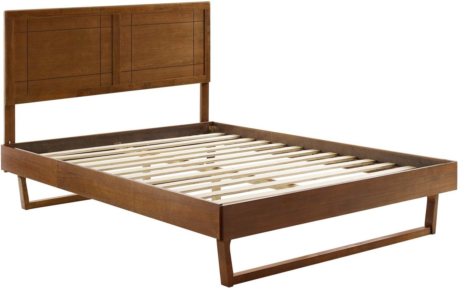 king bed frame cream Modway Furniture Beds Walnut