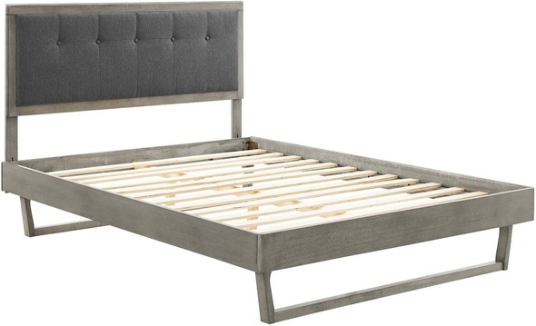 king size wood platform bed Modway Furniture Beds Gray Charcoal