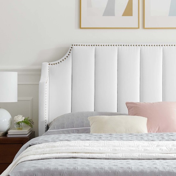 nice bed frames king Modway Furniture Beds White