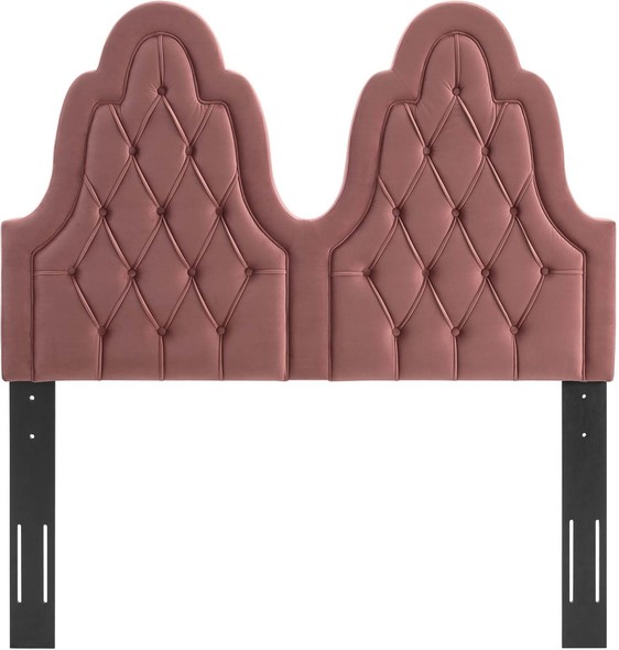 double bed velvet headboard Modway Furniture Headboards Dusty Rose