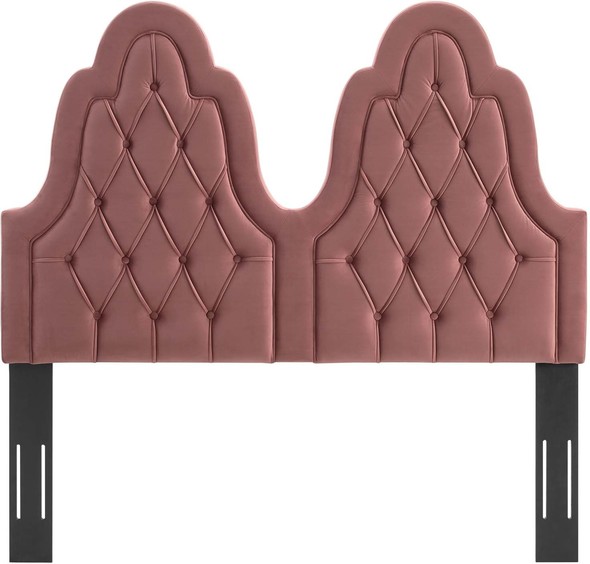 double bed velvet headboard Modway Furniture Headboards Dusty Rose