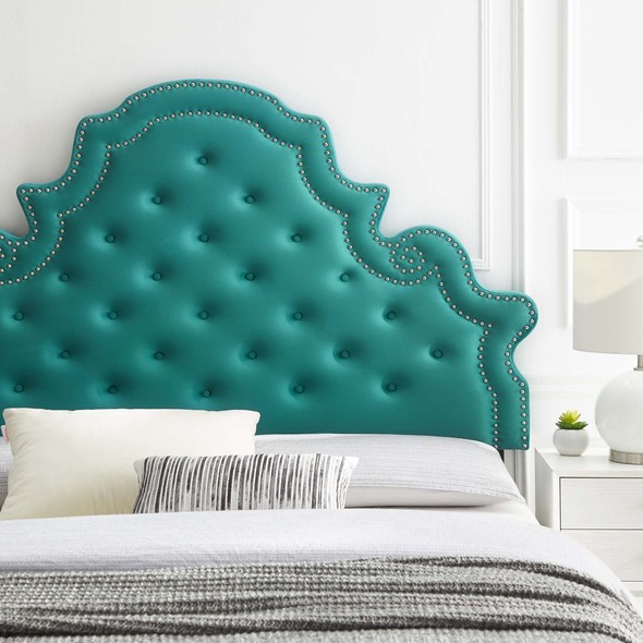 king headboard attached to wall Modway Furniture Headboards Teal