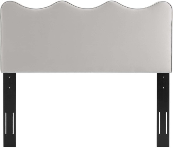 lighted king headboard Modway Furniture Headboards Light Gray