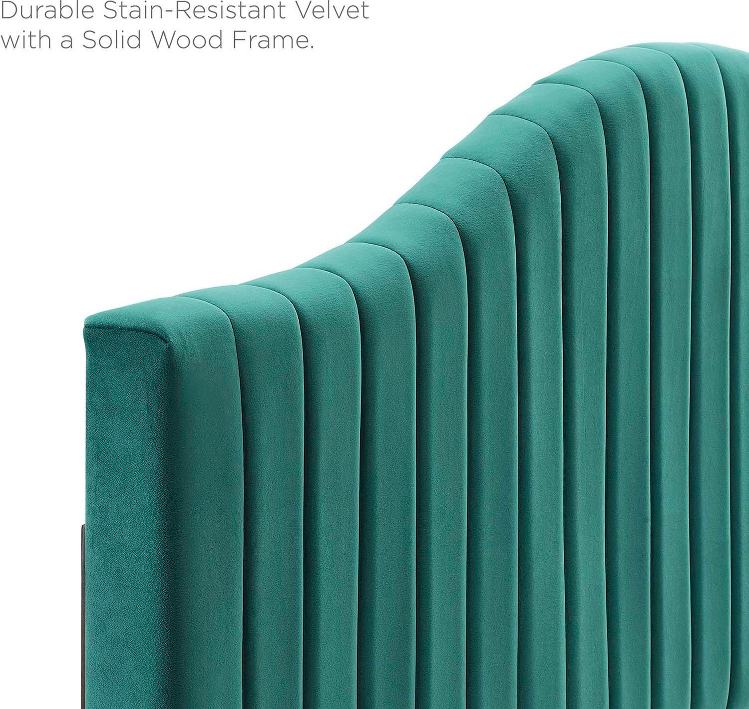 best fabric for tufted headboard Modway Furniture Headboards Teal