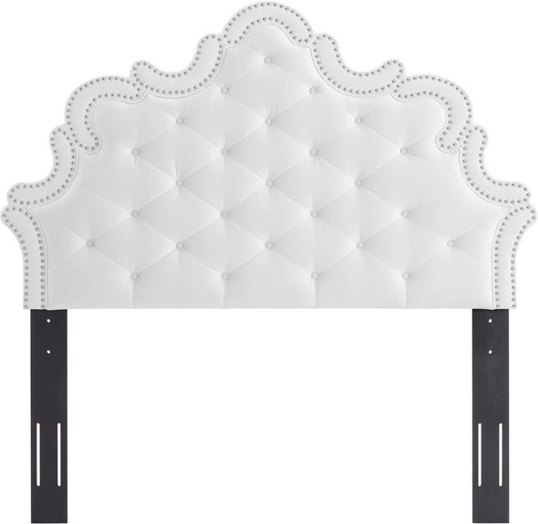 black tufted headboard queen Modway Furniture Headboards White