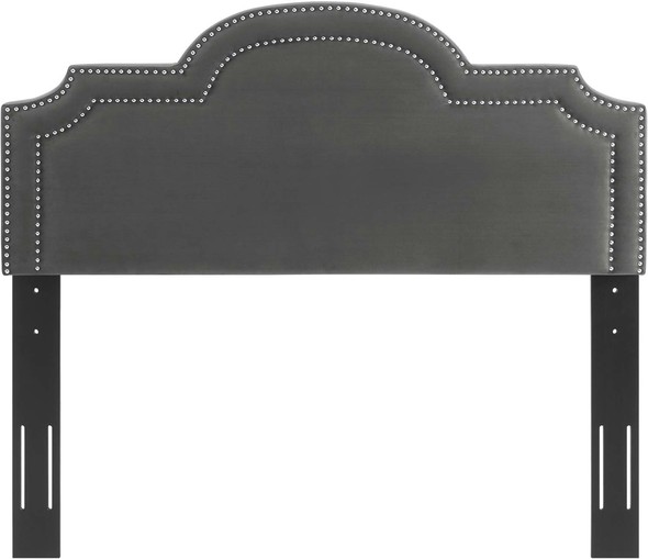 california king frame with headboard Modway Furniture Headboards Charcoal