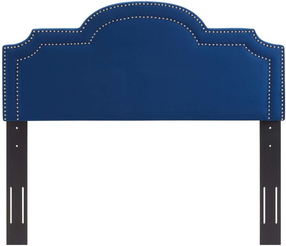 black king bed frame with headboard and footboard Modway Furniture Headboards Navy