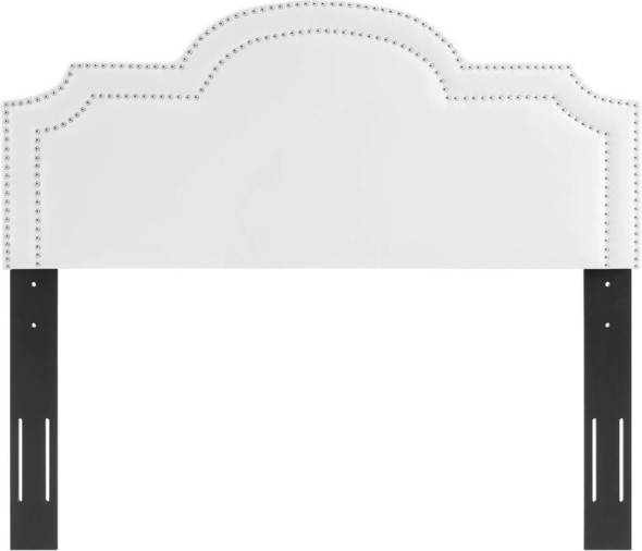queen size headboard with shelves Modway Furniture Headboards White