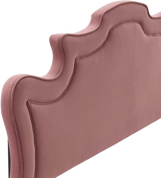upholstered king bed frame with footboard Modway Furniture Headboards Dusty Rose