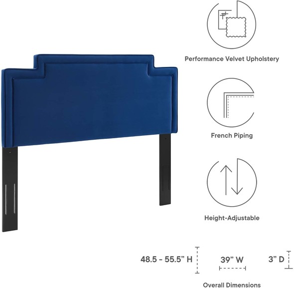 table headboard Modway Furniture Headboards Navy