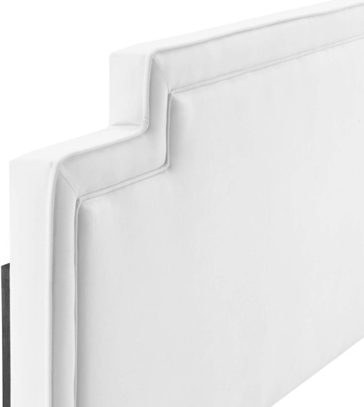 leather headboard design Modway Furniture Headboards White