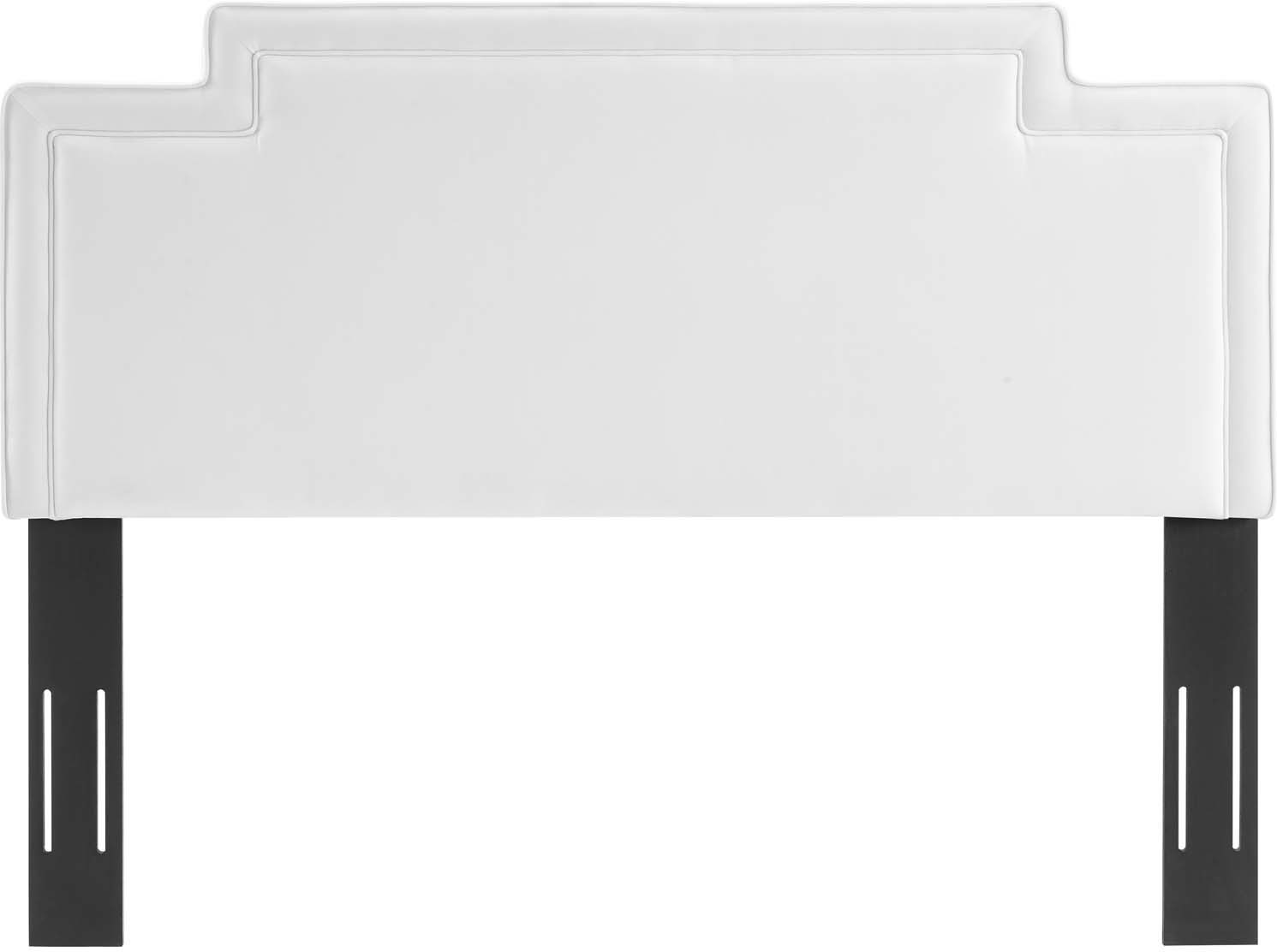 leather headboard design Modway Furniture Headboards White