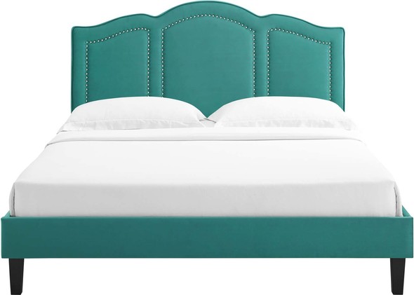 california king upholstered bed Modway Furniture Headboards Teal