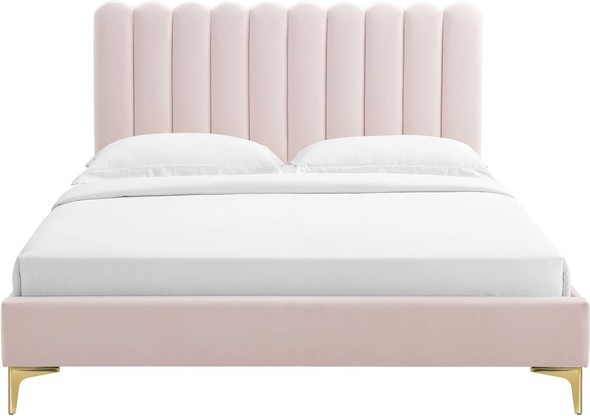 king size platform frame Modway Furniture Beds Pink