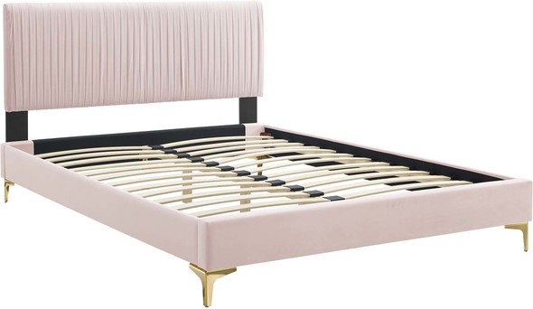 queen platform box spring Modway Furniture Beds Pink