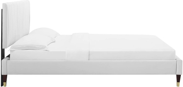 platform bed single Modway Furniture Beds White