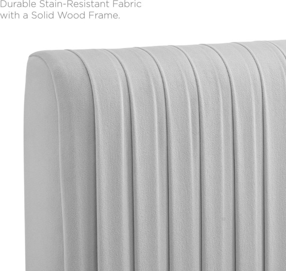 velvet king size bed frame Modway Furniture Beds Light Gray