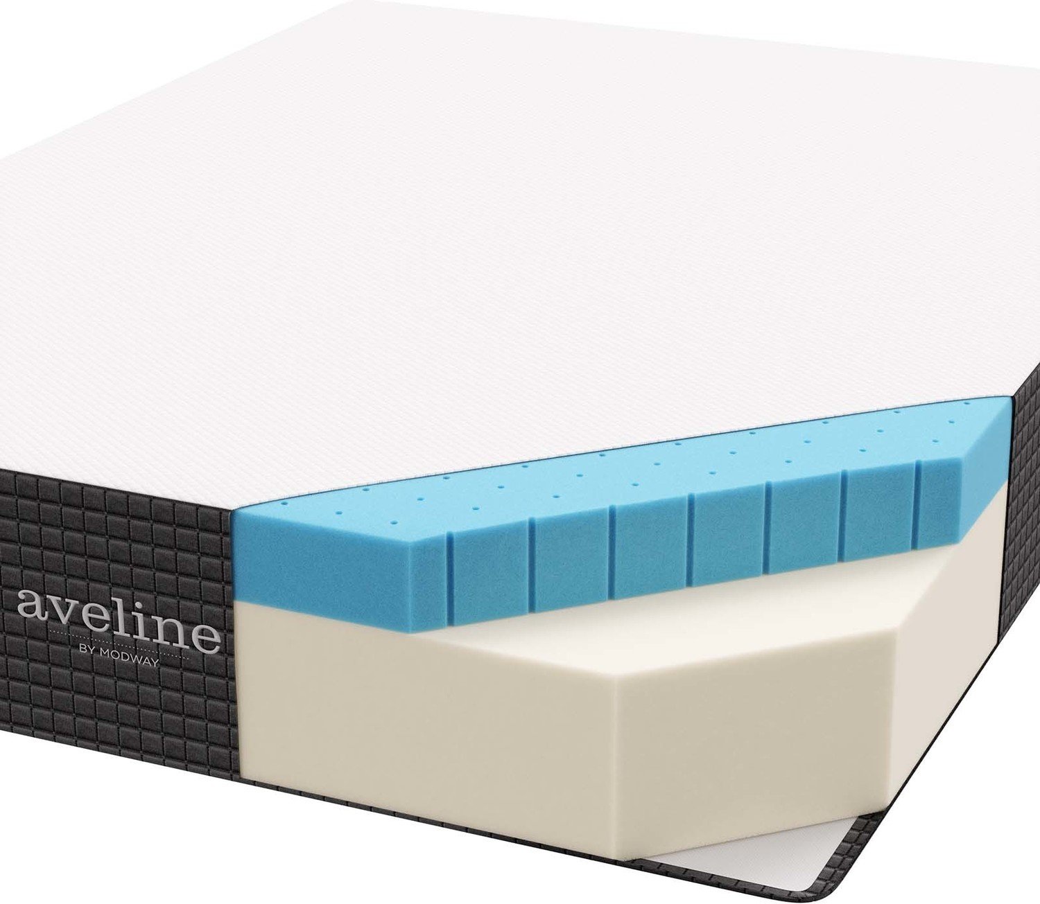 king memory foam mattress set Modway Furniture Queen Mattresses White