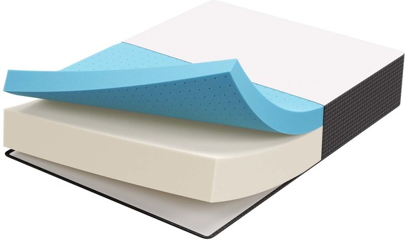 memory foam bed Modway Furniture Twin Mattresses White