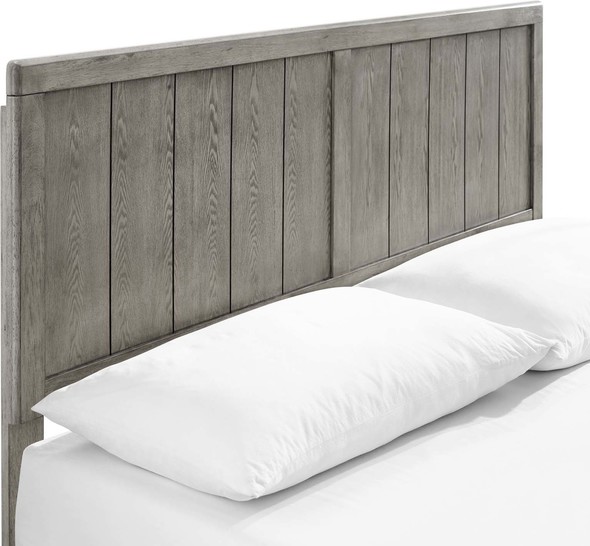gray upholstered bed king Modway Furniture Beds Gray