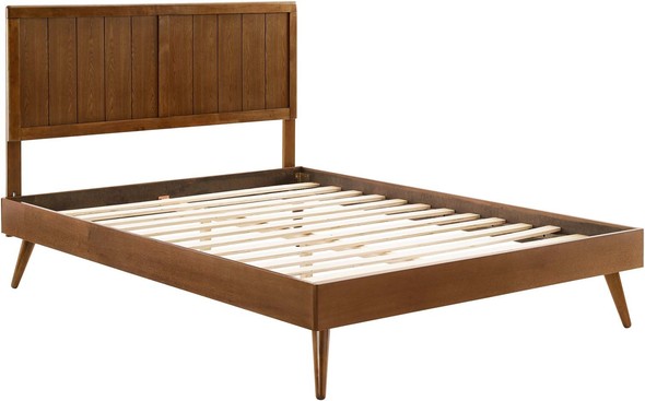 black wood twin bed frame Modway Furniture Beds Walnut