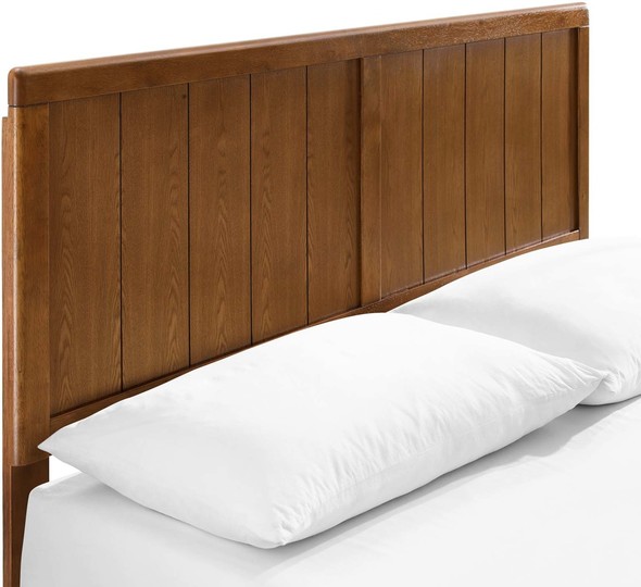 black wood twin bed frame Modway Furniture Beds Walnut