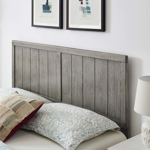 queen bed with storage with headboard Modway Furniture Beds Gray