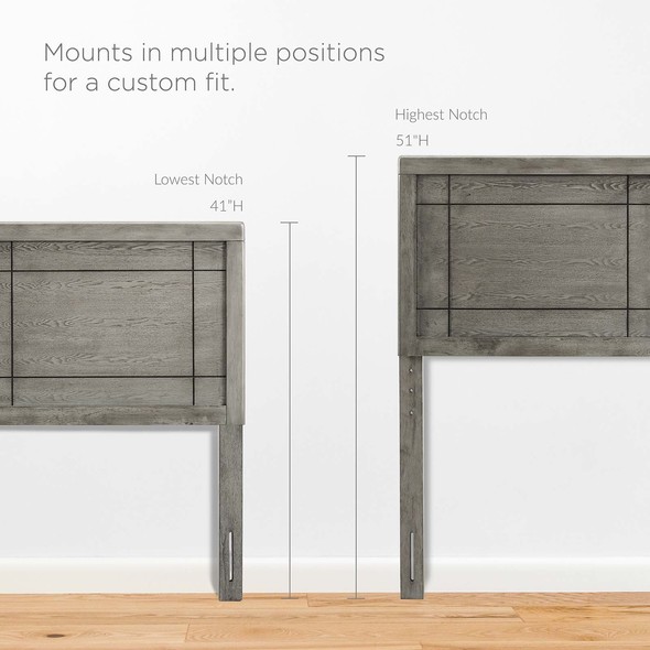 king frames Modway Furniture Beds Gray