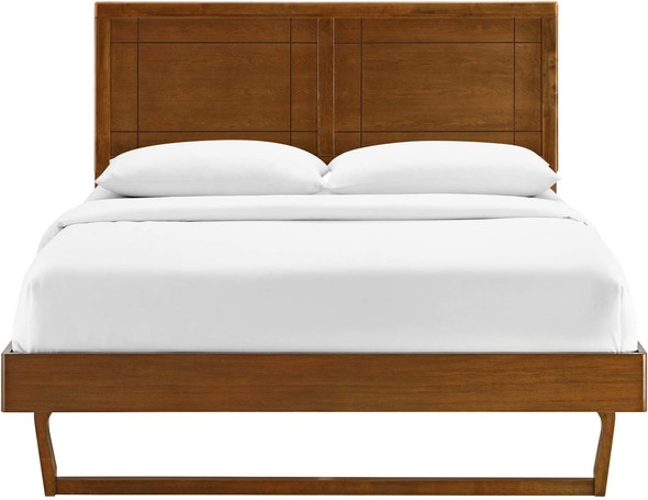 twin adjustable bed with mattress Modway Furniture Beds Walnut