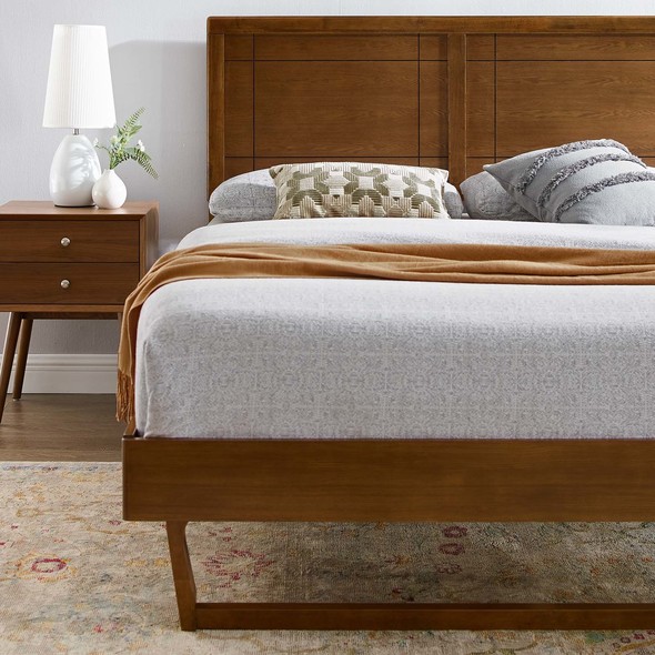 twin adjustable bed with mattress Modway Furniture Beds Walnut