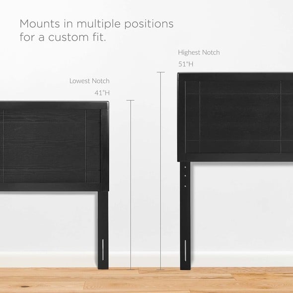 twin metal frame Modway Furniture Beds Black