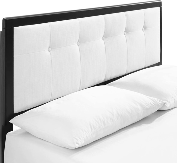 king low platform bed Modway Furniture Beds Black White