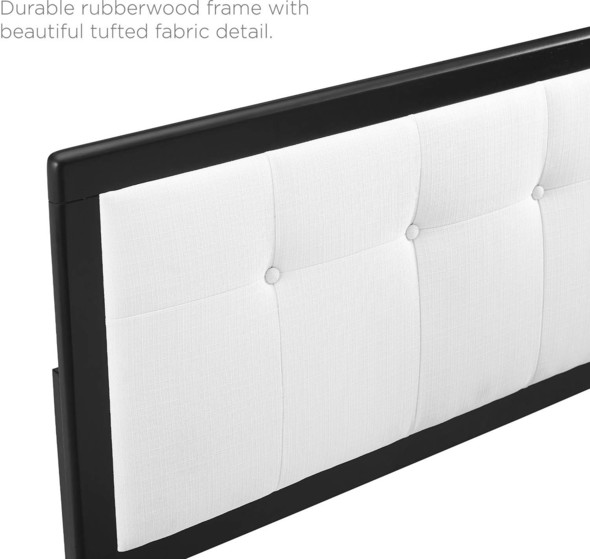 king size bed frame with headboard on sale Modway Furniture Beds Black White