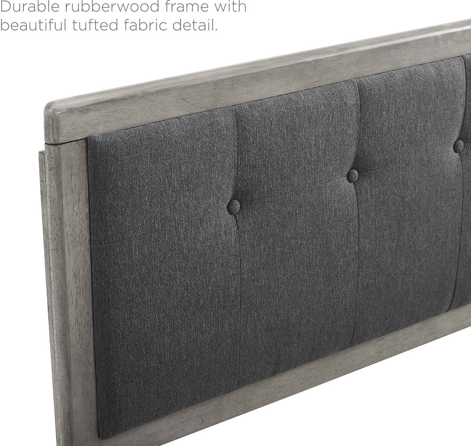 white king bed frame Modway Furniture Beds Gray Charcoal