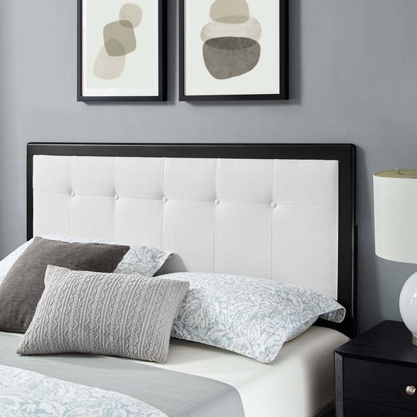 twin bed with frame and headboard Modway Furniture Beds Black White
