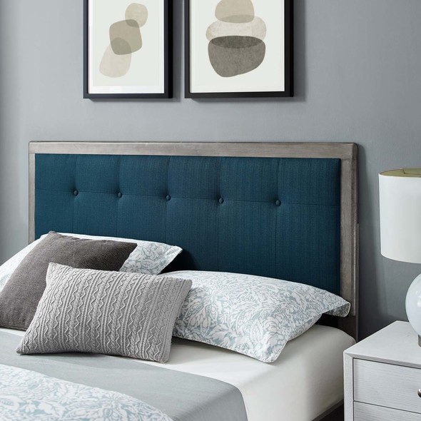 metal frame twin bed frame Modway Furniture Beds Gray Azure