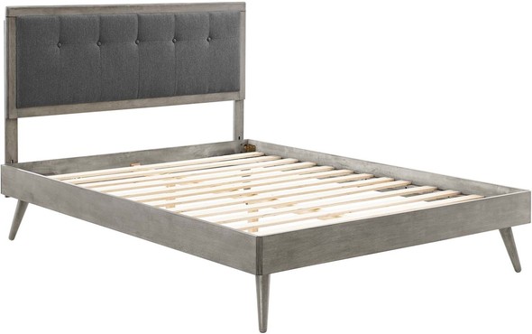black king bed Modway Furniture Beds Gray Charcoal
