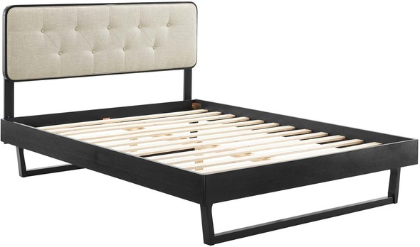 king bed platform base Modway Furniture Beds Black Beige