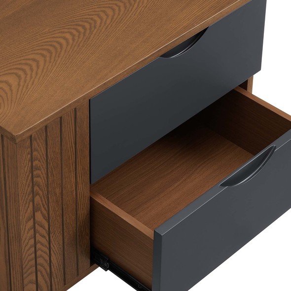 room farnichar Modway Furniture Case Goods Walnut Gray