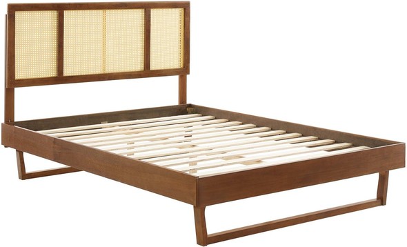 twin bed frame with headboard ikea Modway Furniture Beds Walnut