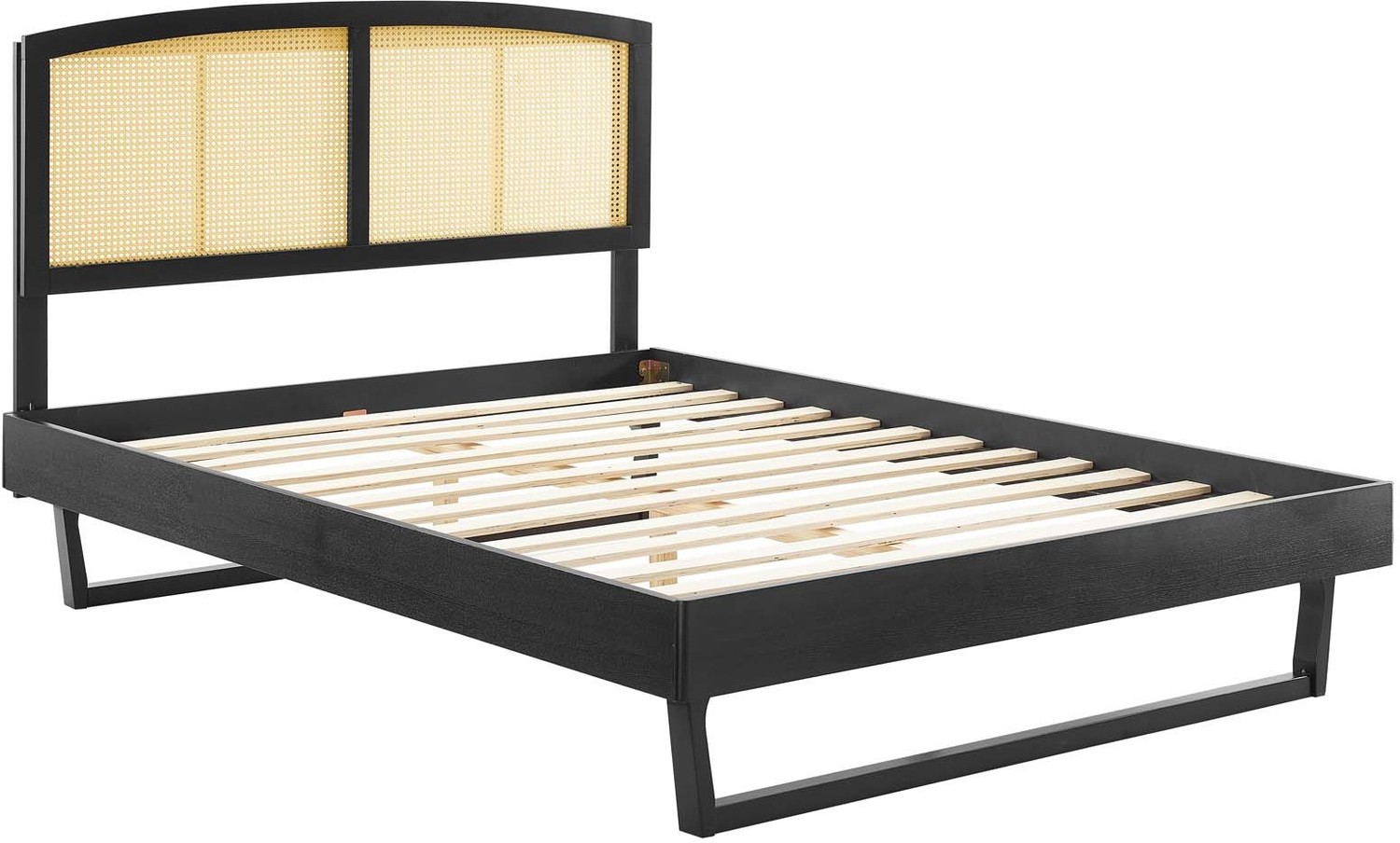 twin platform bed frame with storage Modway Furniture Beds Black