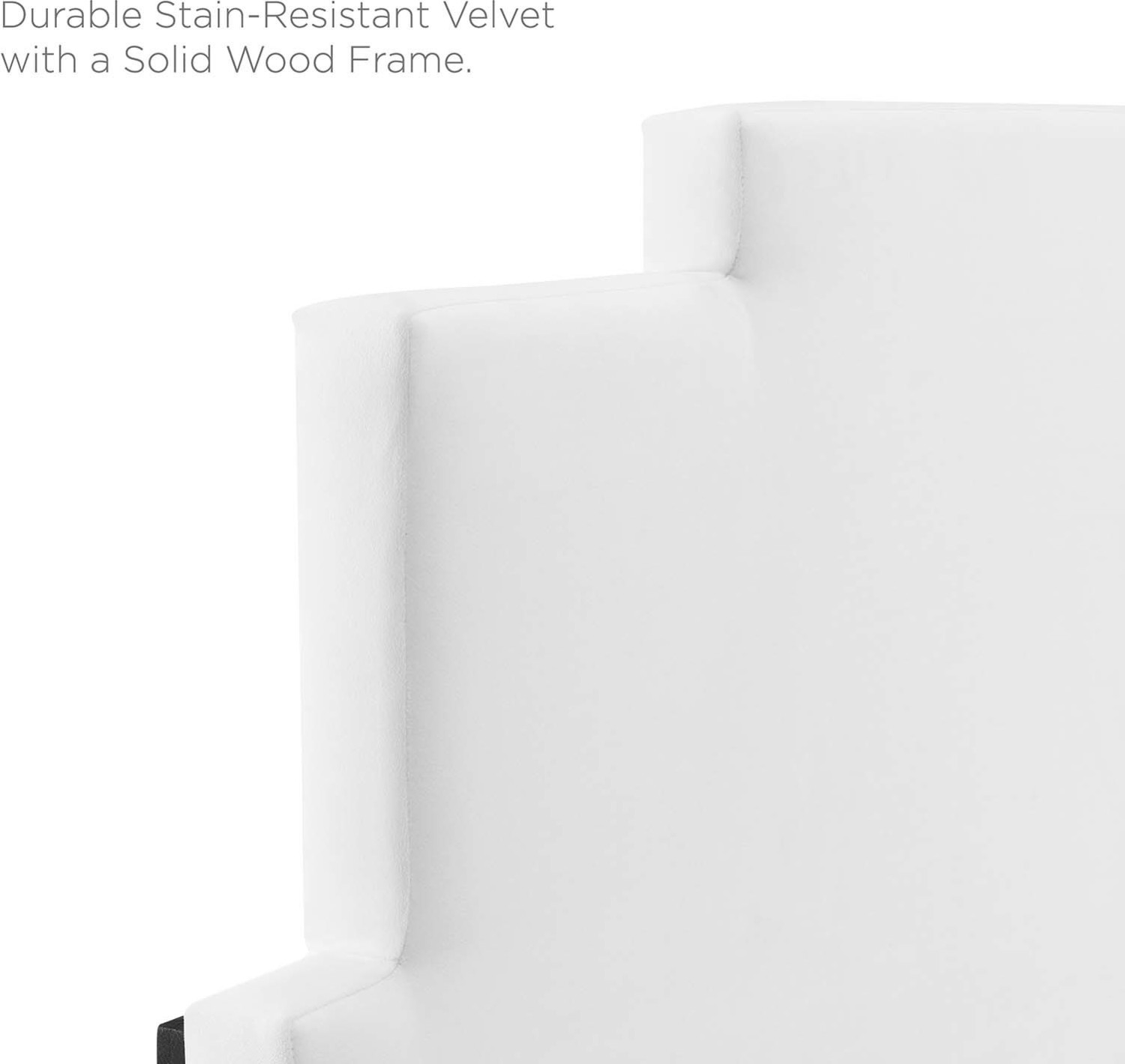 grey bed frame and headboard Modway Furniture Beds White