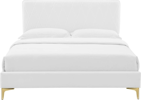 frame queen size Modway Furniture Beds White