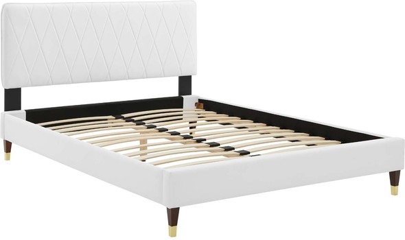 double twin bed set Modway Furniture Beds White